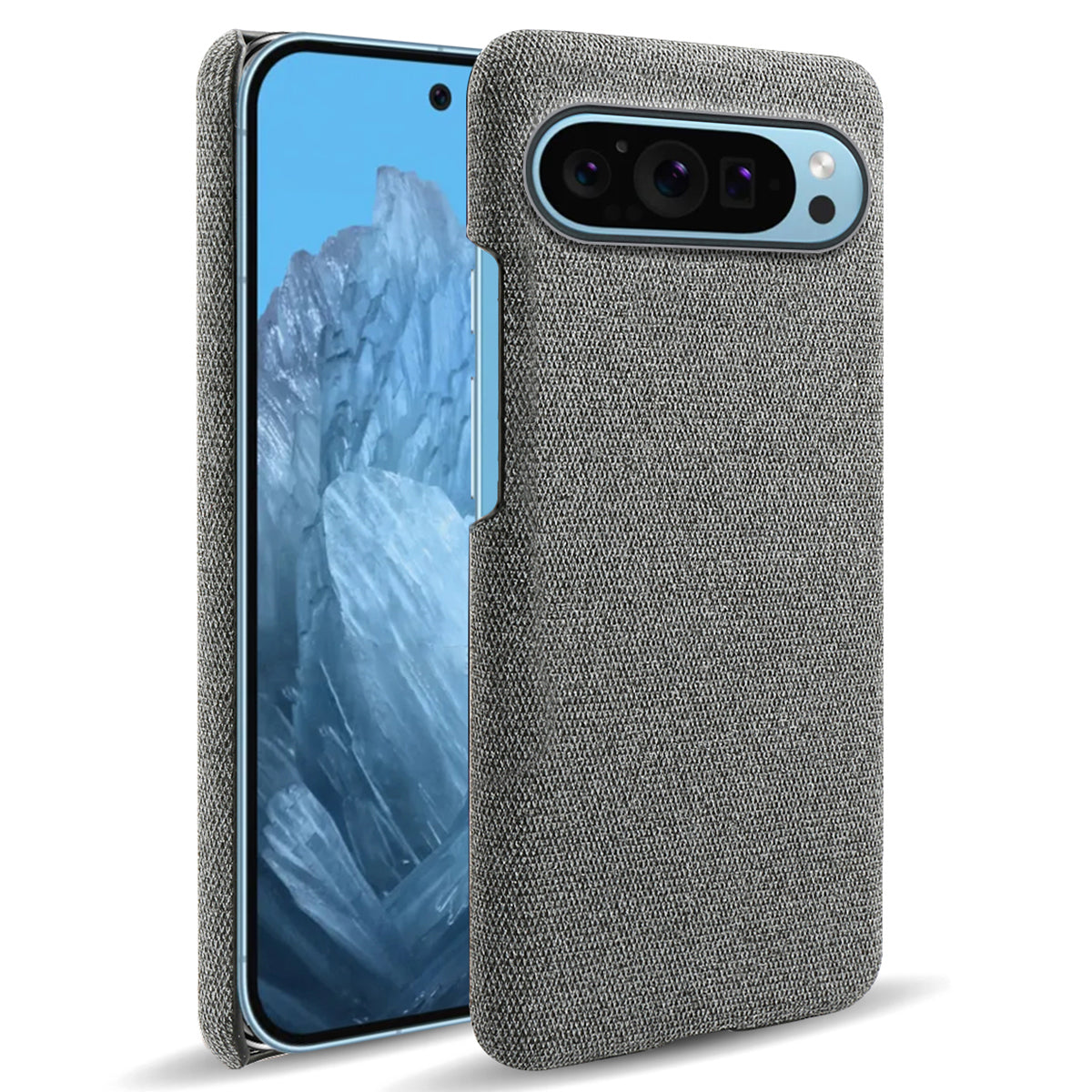 For Google Pixel 9 Case PC+Cloth Drop-resistant Phone Protective Cover For Google Pixel 9 Case PC+Cloth Drop-resistant Phone Protective Cover